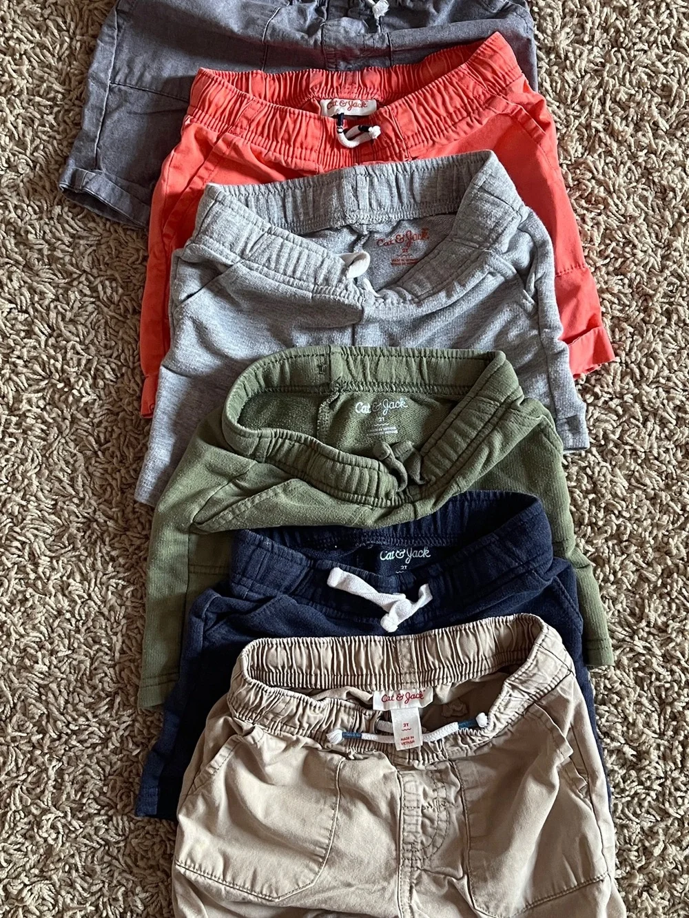 Boys 2T Shorts Lot – 10 Pairs, Cat & Jack & More